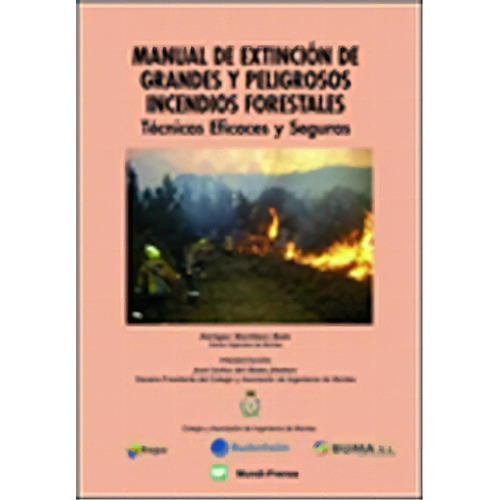 Manual De Extincion De Grandes Y Peligrosos Incendios Forestales, De Enrique Martinez Ruiz. Editorial Mundi-prensa, Tapa Blanda, Edición 2010 En Español