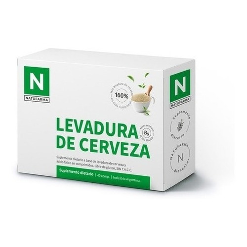Levadura De Cerveza X 40 Comp. Natufarma Sin Tacc