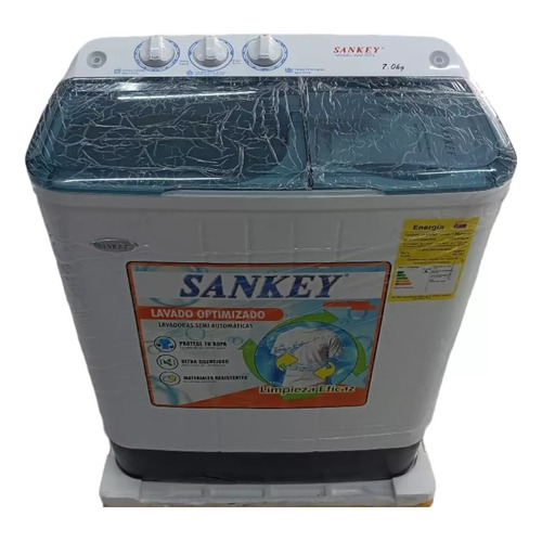 Lavadora Semiautomática Sankey 7 Kilos Dobletina 1 Añogarant Color Blanco