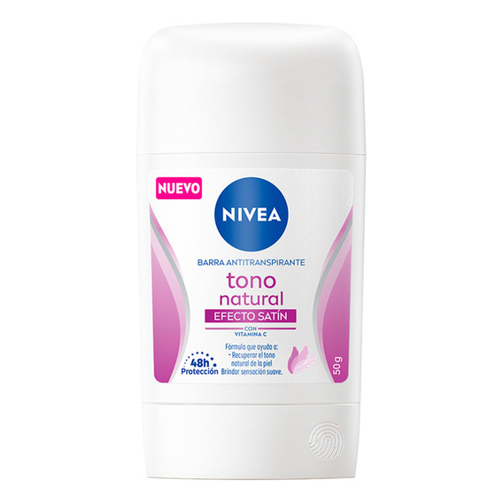 Desodorante Aclarante Nivea Tono Natural Satín En Stick 50gr