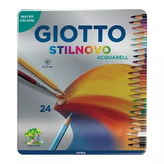 Lapices Giotto Stilnovo Acuarelables Lata X 24 Unidades
