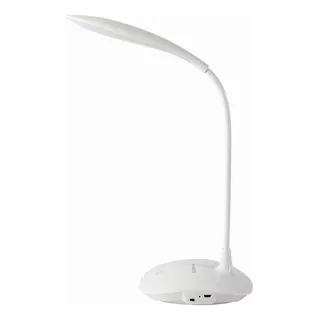 Velador Led Touch Táctil Flexible Usb Oval 3 Niveles Etheos Color De La Estructura Blanco Color De La Pantalla Blanco