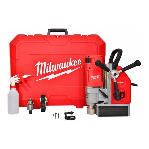 Taladro Magnético 1-5/8 Pul Con Estuche Milwaukee 4272-21 Color Rojo Frecuencia 0 Mhz