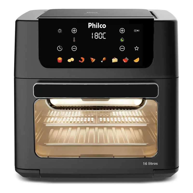 Air Fryer Oven Philco 16L Digital com Visor PAF16C Air Fryer Oven Philco 16L Digital com Visor PAF16C
