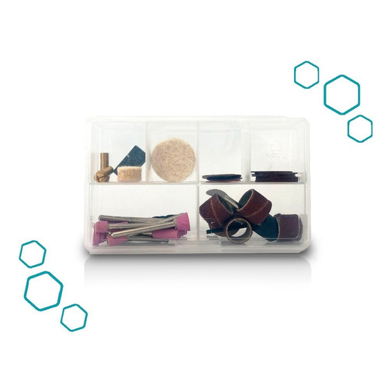 Kit 40 Accesorios Para Minitorno - En Maletin