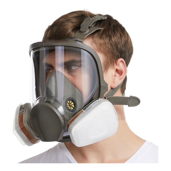 Reutilizable Mascara Gas Full Face 6800  + Filtros Respirado