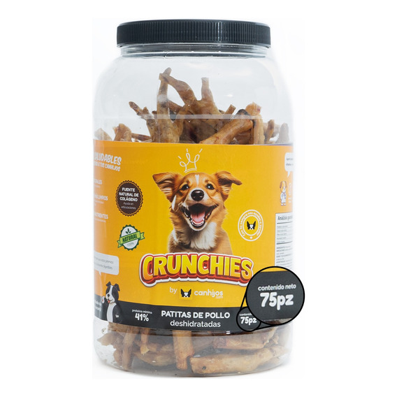 Patitas De Pollo, Snack 100% Natural Para Perros - Crunchies