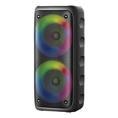Parlante Portable Mini Columna Bluetooth Tws Luces Led Rgb ® Color Negro