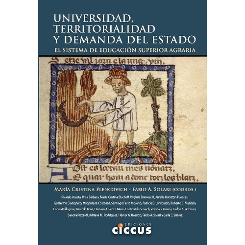 UNIVERSIDAD, TERRITORIALIDAD Y DEMANDA DEL ESTADO, de Maria C. Plencovich. Editorial CICCUS, tapa blanda en español, 2022