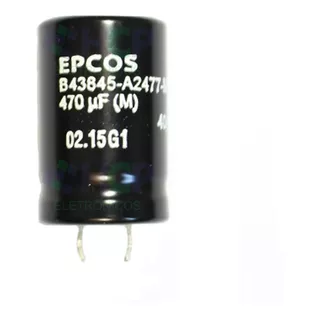 2 X Capacitor Eletrolítico 470uf X 200v Epcos  470uf200v