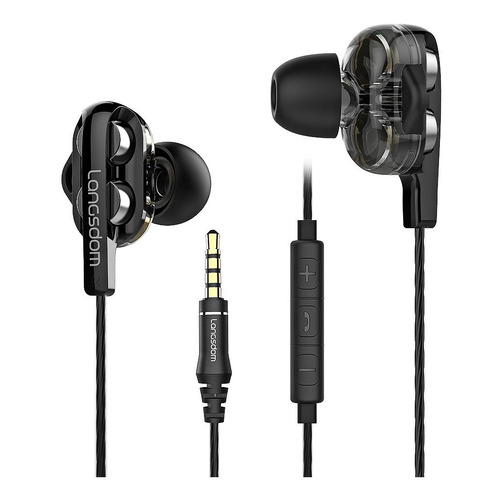 Audífonos in-ear Langsdom D4C black