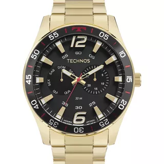 Relógio Technos Racer Dourado Masculino 6p25bx 1p
