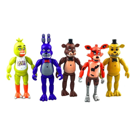 Five Nights At Freddy's Con Luz Al Centro ( De 5 Piezas Pvc)