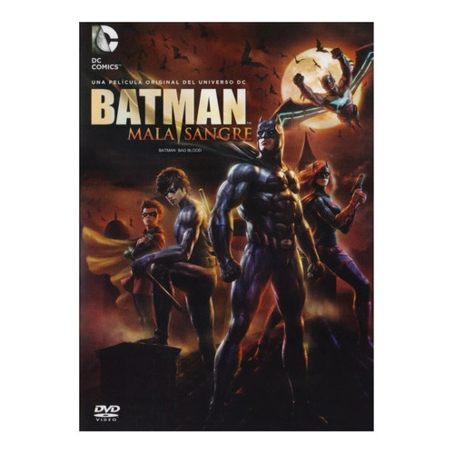 Batman Mala Sangre Bad Blood Dc Comics Pelicula Dvd