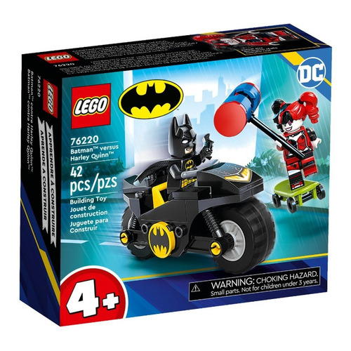 Lego Dc Heroes Batman Contra Harley Quinn + Batmoto Cantidad De Piezas 42