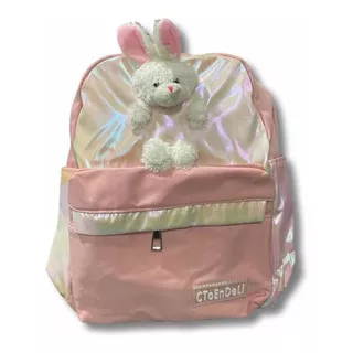 Mochila Infantil Niña Conejito Jardín Colegio