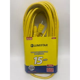 Cable De Extensión Industrial 15 Mts Lumistar 