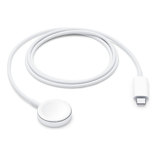 Cable Cargador Inalámbrico Apple Magnético Magsafe Usb-c Para Apple Watch Series / Ultra / AirPods (1 M) Blanco