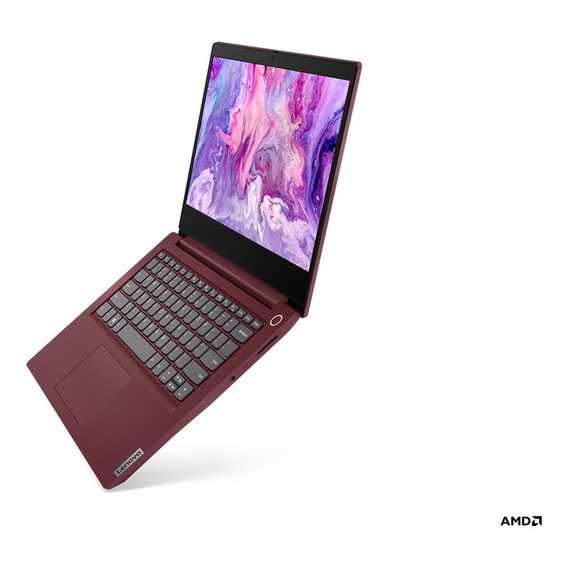 Notebook Lenovo IdeaPad 14ADA05  cherry red 14", AMD Ryzen 3 3250U  8GB de RAM 256GB SSD, AMD Radeon RX Vega 3 1366x768px Windows 11 Home