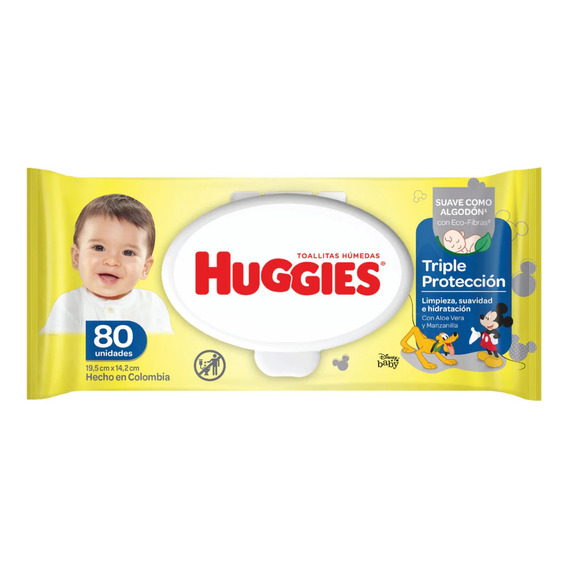 Toallas Húmedas Huggies 80un - Unidad a $69