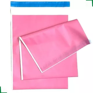 Sacolas Plasticas Rosa Para Envio Correio 100 Un 19x25 Sedex
