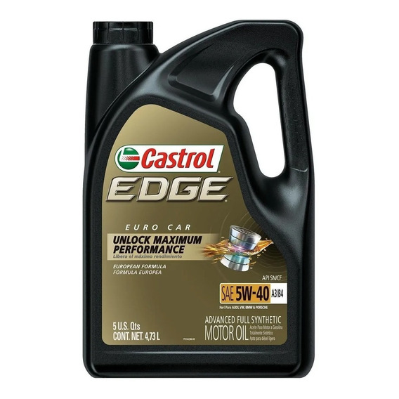 Aceite Sintético Edge Castrol 5w40 4.7 Litros + Regalo! Tyt