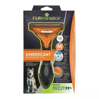 Rasqueadeira Para Cães Porte Médio De Pelo Curto Furminator Cor Laranja