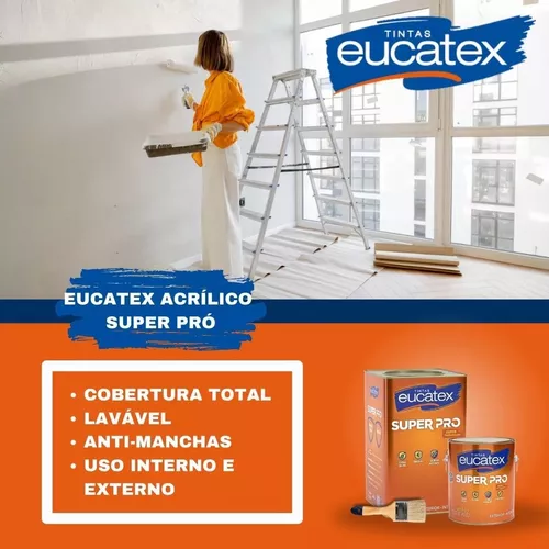 Pintura antimoho Eucatex Eucatex para paredes exteriores e interiores,  papel triturado de color de 18 litros