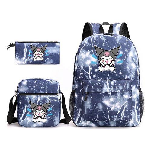 Estuche para lápices de dibujos animados, estilo mochila Kuromi, bolsa de 5 colores