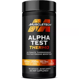 Preentreno Alpha Test Thermo Muscletech Testosterona 90 Caps