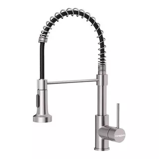 Canilla Monocomando Grifo Flexible Griferia Cocina Coreaqua Color Chrome