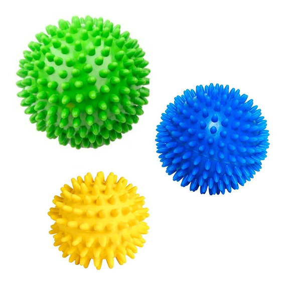 Set Pelota De Masaje Erizo - 6.5 Cm / 7.5 Cm / 9 Cm