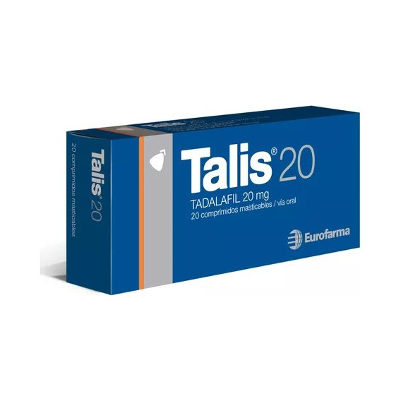 Talis20® Masticable 20 Mg X 20 Comprimidos | Tadalafilo