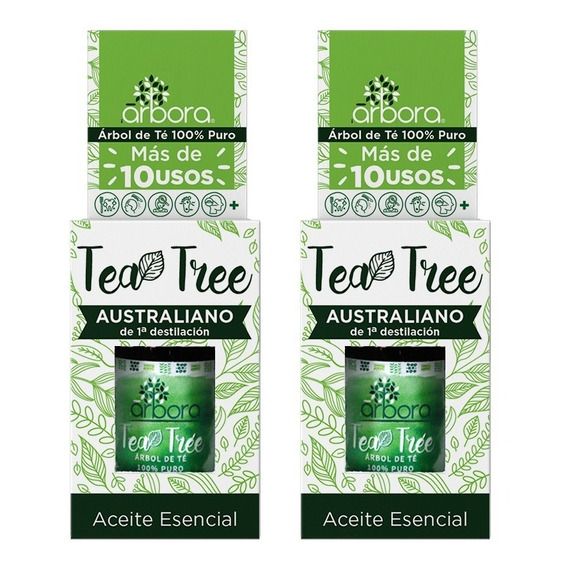 2pack Tea Tree Australiano 100%puro Árbol De Té Certificado