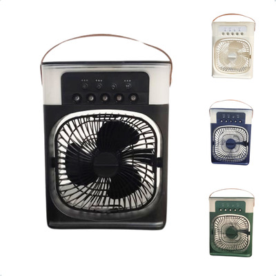 Mini Ar Condicionado Climatizador Ventilador Portátil Mesa Cor Preto 127/220v