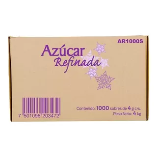 Azúcar Refinada Genuino Metco® Con 1000 Sobres De 4g