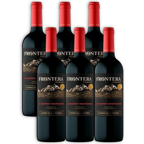 Vino Frontera Premium Cabernet Sauvignon Caja X6u 750ml