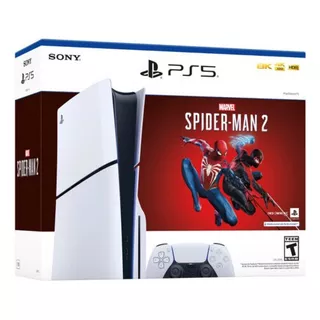 Consola Playstation 5 Slim Disco Spiderman - Ps5 1 Control Color Blanco