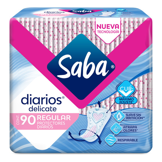 Protectores Saba Diarios Delicate Regular Caja 90 Unidades