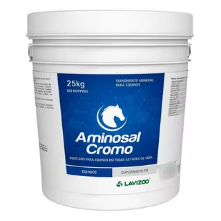 Sal Mineral Cavalos Atletas Aminosal Cromo Lavizoo 25kg