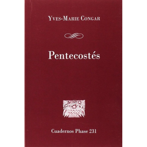 Pentecostes, De Yves-marie Congar. Editorial C.c.s. En Español