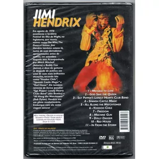 Dvd Jimi Hendrix - Show Na Ilha Wight- Novo No Plastico !