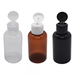 Envase Botella Pvc 60cc Tapa Flip Top Colores Pack X10u