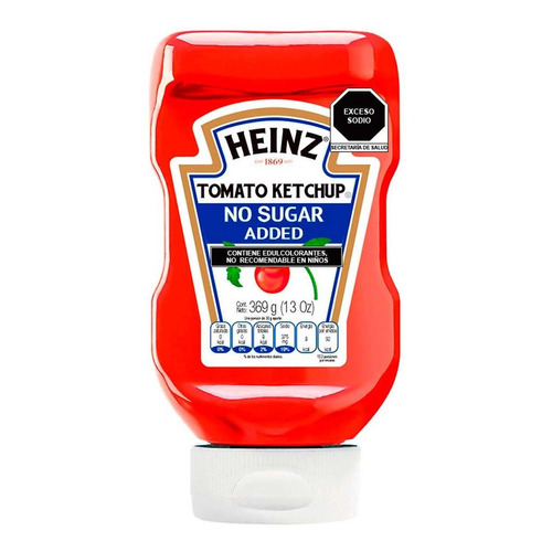 Ketchup Heinz Sin Azúcar Añadida Pet 369g