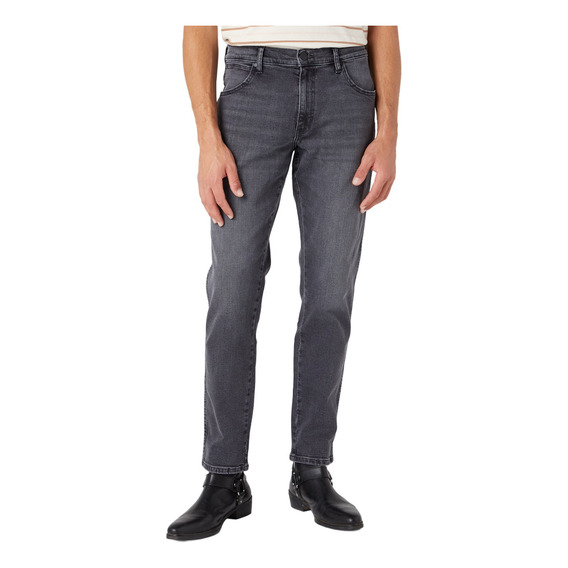 Jeans Hombre River Regular Tapered Fit Blackout