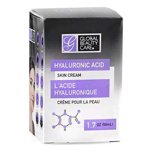 Crema Para Piel Con Ácido Hyaluronic Global Beauty Care 50ml