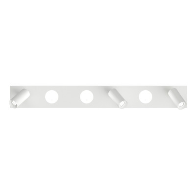 Plafon 6 Luces Nacho+eye Blanco Base Rectangular 20376 Rd Blanco
