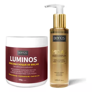 Kit Super Hidratação Máscara Brilho + Midas Oils Complex