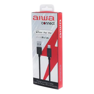 Cable iPhone Usb Lightning Aiwa 1.5m Certificado Pack