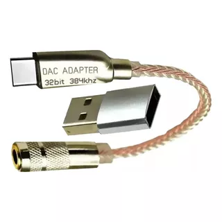 Adaptador Amplificador De Auriculares Tipo C A 3,5 Mm, Dac